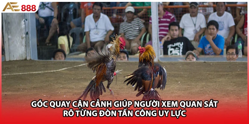 Góc quay cận cảnh giúp người xem quan sát rõ từng đòn tấn công uy lực